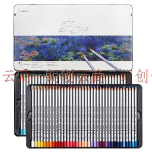 马可（Marco）Raffine经典系列 72色油性彩色铅笔/填色绘画笔/美术专业设计手绘彩铅 铁盒装7100-72TN
