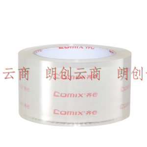 齐心（Comix）透明胶带/宽胶带/封箱胶带 高透明 打包胶带透明胶布 6卷 宽60mm*长91.4米/卷 JT6010-6