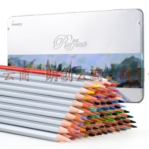 马可（Marco）Raffine经典系列 72色水溶性彩色铅笔/填色绘画笔/美术专业设计手绘彩铅 铁盒装7120-72TN