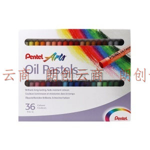   派通（Pentel）36色油画棒彩色蜡笔 儿童 学生美术绘画 可水洗 PHN-36