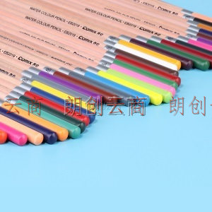 36色学生水溶性桶装六角杆彩色铅笔美术彩铅 EB2019-36