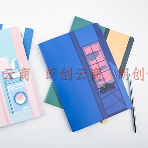 广博(GuangBo)学生笔记本子记事本日记本缝线本 4本装40张B5撞色系列FB60187