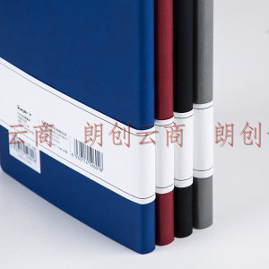 广博(GuangBo)皮面本子文具笔记本记事本子94张A5 单本装和平系列 灰色FB60328