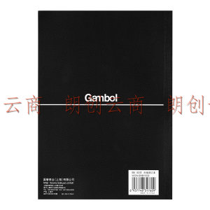   国誉(KOKUYO)Gambol渡边学生办公无线装订本子记事本 黑 5mm方格 B5/50页 5本装WCN-GNB1553