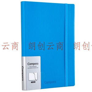 齐心（COMIX）A6/146张皮面笔记本子/记事本/会议记录本 C8003 蓝