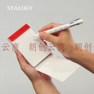   STALOGY 编辑系列备忘录记事本 便计划签本重要事项记录本子可撕 红色 格线本  S3070