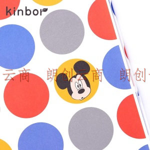 kinbor×迪士尼 硬面本笔记本子A5记事本日记本手帐本-好朋友背对背DT53081