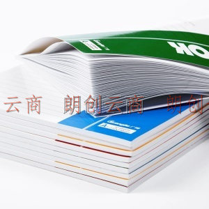 广博(GuangBo)A5笔记本子办公记事本学生日记本软抄本 40张10本装颜色随机 GBR0790