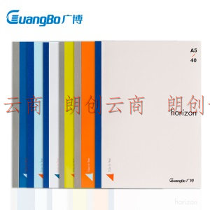 广博(GuangBo)A5记事本商务高档软抄本记事本无线装订本笔记本子 40张6本装GB07003
