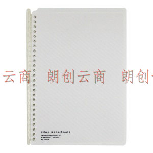 国誉（KOKUYO）都市印象活页本子笔记本记事本·Smart Ring268*192*13mm  B5/20页 白WSG-RUUP41W