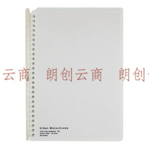   国誉（KOKUYO）都市印象活页本子笔记本记事本·Smart Ring222*160*13mm  A5/20页 白WSG-RUUP42W