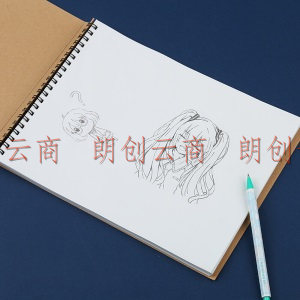   国誉(KOKUYO)    学生办公双螺旋双面空白速写笔记本子A4变形96页 记事本 动物封面 KE-SP9-1
