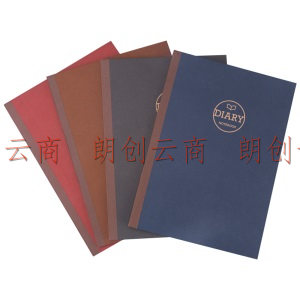 广博(GuangBo)A5牛皮纸笔记本子学生日记本商务办公记事本 60张4本装GBR51025