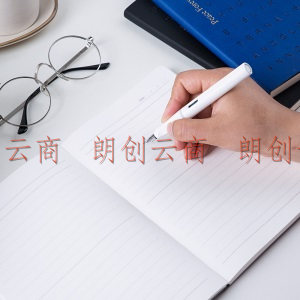 广博(GuangBo)皮面本子文具笔记本记事本子94张A5 单本装和平系列 灰色FB60328