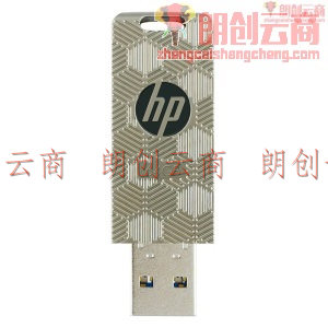 惠普（HP）64GB USB3.1 u盘 x610w高速U盘 旋转立体蜂巢 金属创意学生优盘