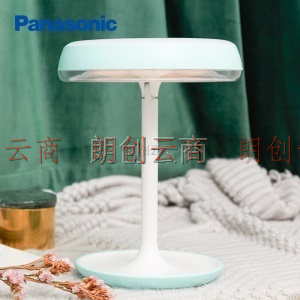 松下（Panasonic）化妆镜台灯装饰灯可充电便携式创意礼品台灯HHLT0626PL浅绿（不含插头）