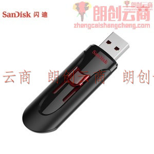 闪迪 (SanDisk)128GB USB3.0 U盘 CZ600酷悠 黑色 USB3.0入门优选 时尚办公必备