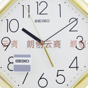 精工 SEIKO 日本精工挂钟现代时尚客厅个性简约时钟中式静音八角形八卦时钟表 QXA668G