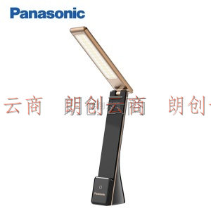 松下（Panasonic）台灯LED便携充电台灯学生儿童工作阅读台灯 三段调光调色 HHLT0339BL （不含插头）