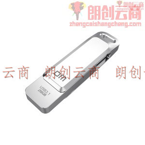 大迈（DM）256GB USB3.1 U盘 追风PD179 银色 可旋转电脑u盘车载优盘 金属外壳 高速读写
