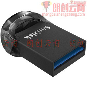 闪迪(SanDisk)128GB USB3.1 U盘 CZ430酷豆 黑色 读速130MB/s 车载U盘 小身材 大容量