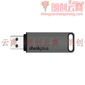 联想（thinkplus）USB3.1高速传输U盘 移动闪存优盘 金属商务U盘 大容量电脑优盘 TU100金属优盘 128G灰色