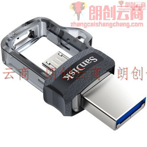 闪迪(SanDisk)32GB  Micro USB3.0  U盘 DD3酷捷 黑色 读速150MB/s 安卓手机平板三用 便携APP管理软件