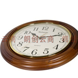 威灵顿挂钟 实木钟客厅简约钟表 时钟家用时尚挂表石英钟 G10127