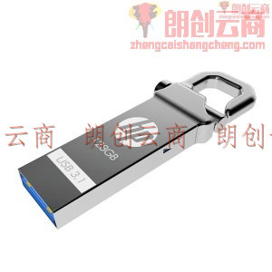 惠普（HP）128GB USB3.1 U盘 x750w 金属黑 高速安全金属钩头 办公u盘