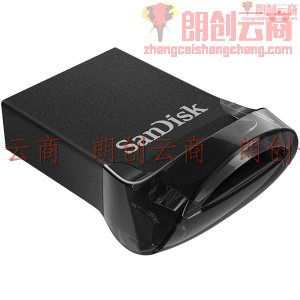 闪迪(SanDisk)64GB USB3.1 U盘 CZ430酷豆 黑色 读速130MB/s 车载U盘 小身材 大容量