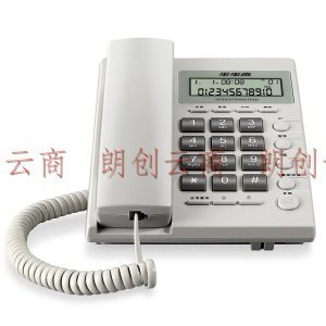 步步高（BBK）电话机座机 固定电话 办公家用 经久耐用 座式壁挂式双用 HCD6082雅白