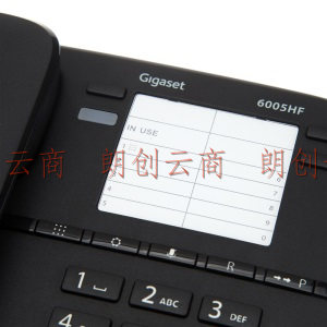 集怡嘉(Gigaset)原西门子品牌 电话机座机 固定电话 办公家用 通话静音 高清免提 6005HF黑色