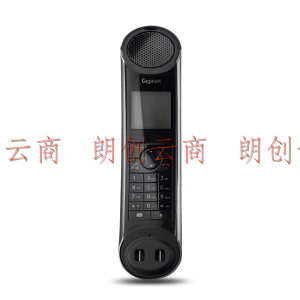 集怡嘉(Gigaset)无绳电话机 无线座机 子母机 轻奢时尚艺术电话 中文菜单 原西门子E350系统单机(黑曜)