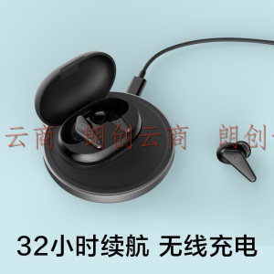 Libratone（小鸟耳机）TRACK Air 真无线蓝牙耳机双耳入耳式防水运动耳机耳麦苹果安卓通用 黑色