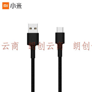 小米 原装USB-C数据线100cm 黑色 编织线版 100cm 支持快充 适配小米手机