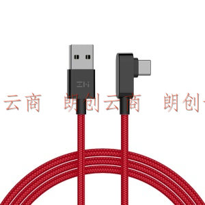 ZMI紫米弯头Type-C数据线适用于华为红米K30/NOTE9小米9/10 Pro游戏吃鸡王者充电器线1.5米编织线AL755红