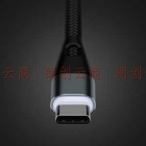 ZMI紫米Type-C数据线快充适用于华为Redmi红米k30/NOTE9小米9/10至尊版手机光环编织线充电器线拉车线AL706黑