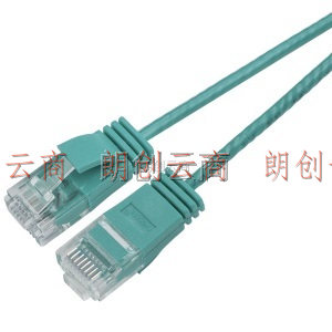 秋叶原（CHOSEAL）六类网络跳线电脑网线成品网线支持千兆网络线绿色 3米 QS5161GT3