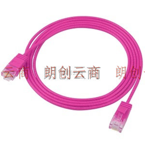 秋叶原（CHOSEAL）六类网络跳线电脑网线成品网线支持千兆网络线红色 3米 QS5161RT3