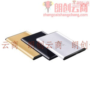 黑甲虫 (KINGIDISK) 1TB USB3.0 移动硬盘 SLIM系列 2.5英寸 中国金 9.5mm金属纤薄机身 抗震抗压 SLIM100