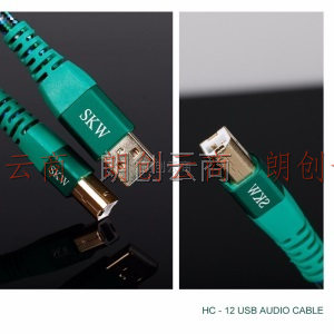 SKW USB解码线 A转B方口音频线 DAC2.0数据线 电脑解码耳放功放数码连接线 HC12-1米