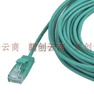 秋叶原（CHOSEAL）六类网络跳线电脑网线成品网线支持千兆网络线绿色 3米 QS5161GT3