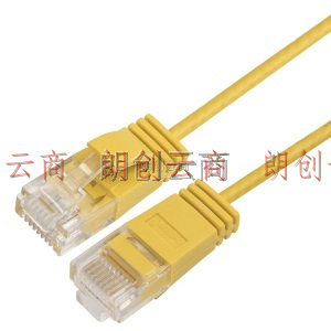 秋叶原（CHOSEAL）六类网络跳线电脑网线成品网线支持千兆网络线黄色 1.5米 QS5161YT1D5