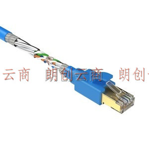 SANWA SUPPLY 高速CAT8八类网线 支持PoE直流供电 40G万兆以太网络 双屏蔽 T8 蓝色 3米