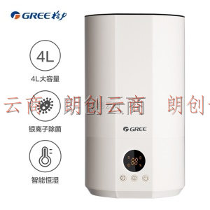 格力（GREE）加湿器 4升大容量 上加水 多重净化低噪 加湿器家用 高出雾 办公室 卧室空气加湿器(SCK-40X71)