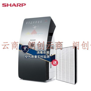 夏普（SHARP）空气净化器家用除甲醛净化器 细菌雾霾异味过敏源加湿智能控制客厅卧室KC-CG60-M