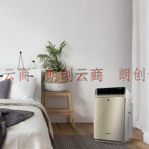 松下（Panasonic）家用空气净化器除细菌 加湿 抑制过敏原 除雾霾PM2.5二手烟异味 湿度数显 F-VXG70C-N