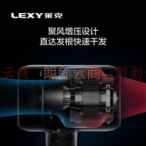 莱克（LEXY）F6大功率电吹风机家用 水离子涡扇电吹风 热冷风专业吹风筒大风量护发 黛绿