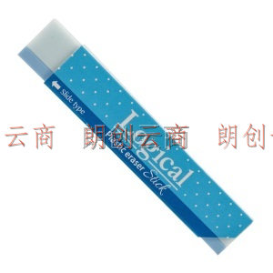 仲林（Nakabayashi）橡皮擦少屑易净学生考试美术专用橡皮 单块装 蓝色