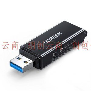 绿联 USB3.0高速手机读卡器 多功能SD/TF二合一读卡器 支持单反相机行车记录仪安防监控内存存储卡40752
